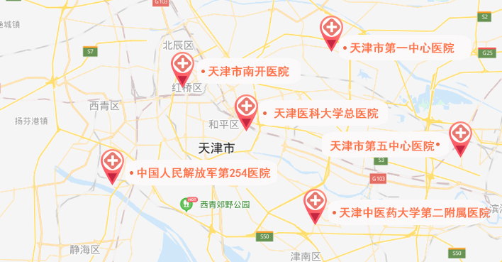 天津试管婴儿医院地图