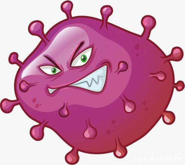 风疹病毒卡通图片