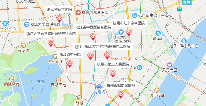 杭州试管婴儿医院地图