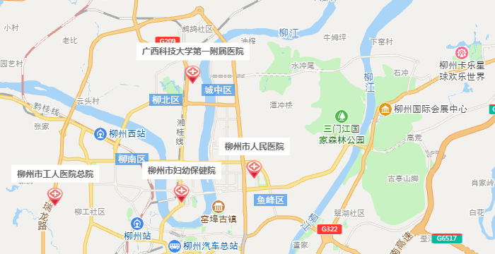 柳州试管婴儿医院地图