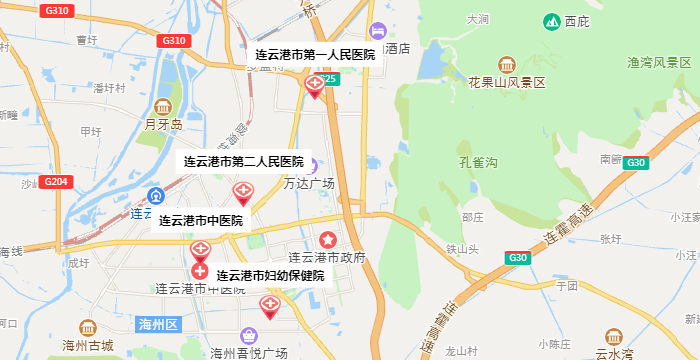 连云港试管婴儿医院地图