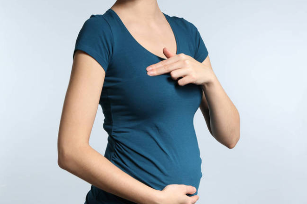 怀孕的人乳头 身体图片