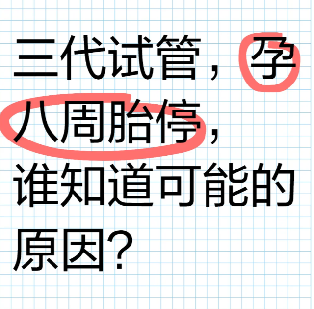 做了三代试管但在孕八周胎停了