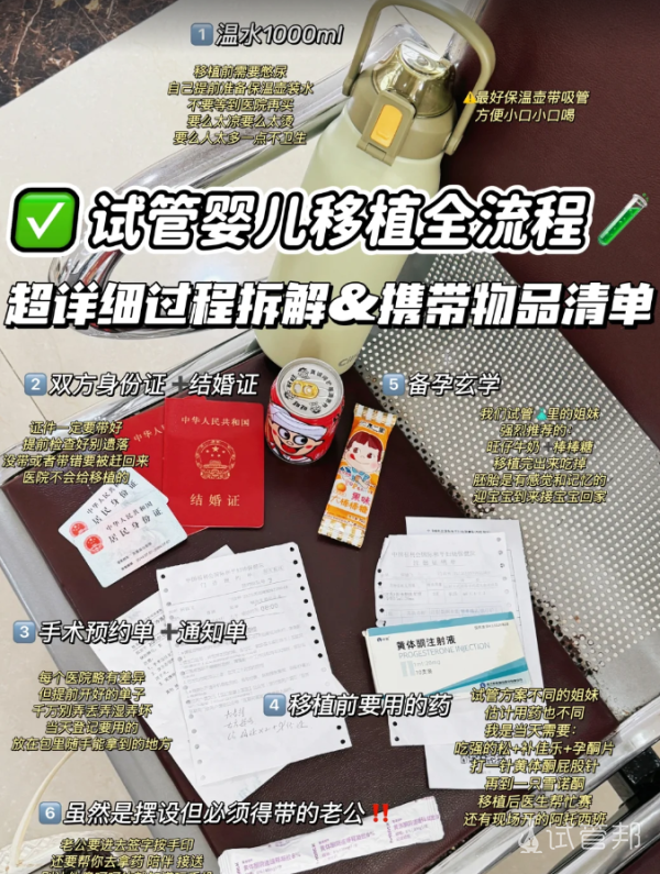 d261d3fa98f8bea5f7cc45663f9867d5.png 试管移植当天全流程步骤