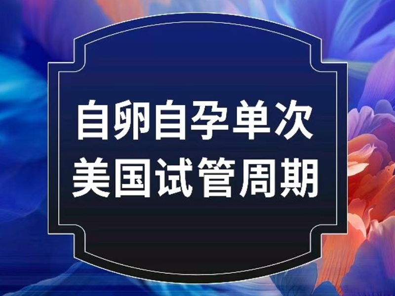 【美国三代试管】自卵+自怀单次周期