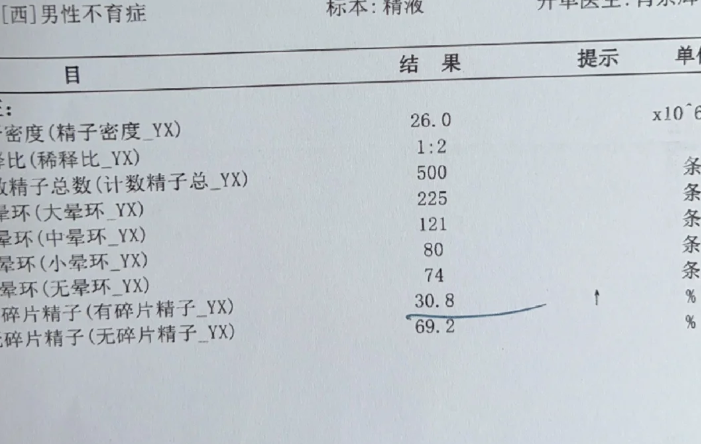 畸形精子99.5%我们决定做试管了