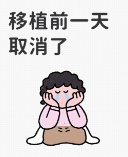 移植前一天被取消了，失落