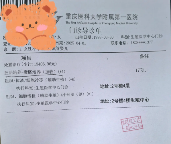 重医附一院试管Day3胚胎结果超给力