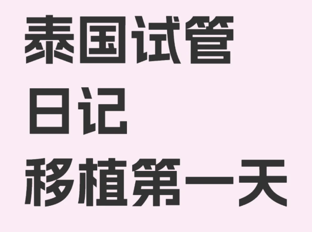 泰国试管移植Day1十分钟完成无痛植入