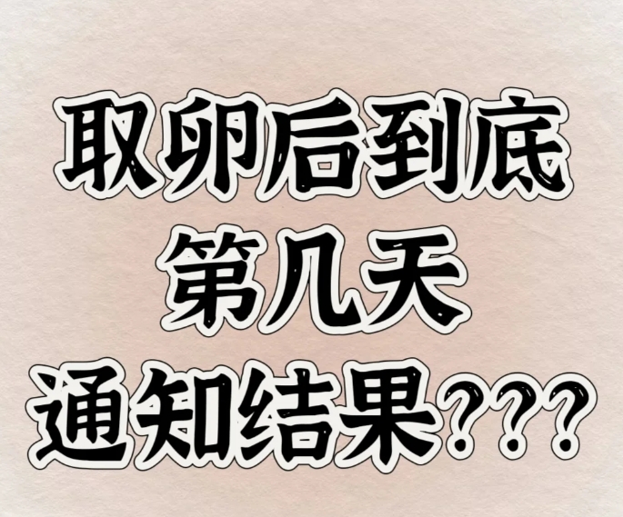 取卵后几天能收到通知啊/